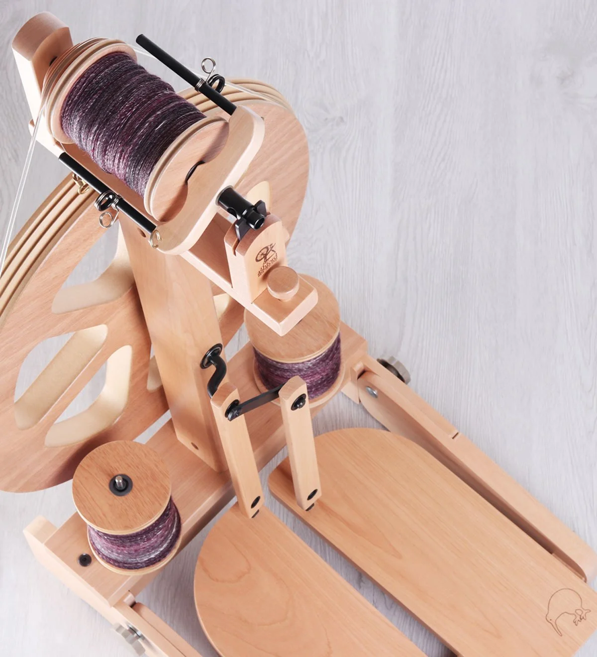 Ashford KIWI 3 Spinning Wheel - Fiber to Yarn